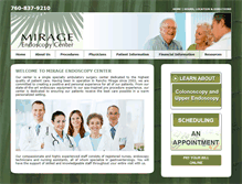 Tablet Screenshot of mirageendoscopycenter.com